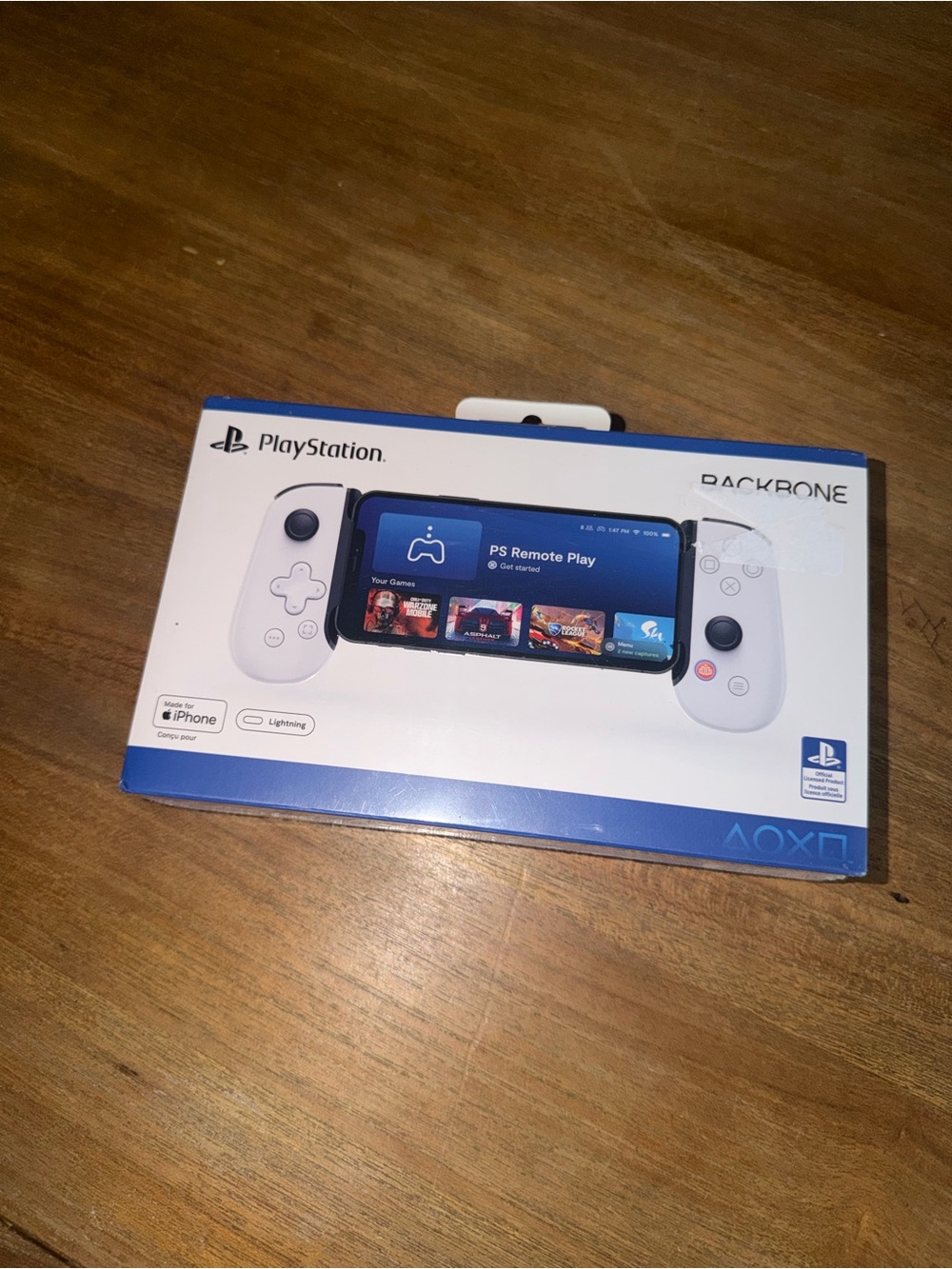 Sony PlayStation Backbone Mobile Controller - White & Blue Packaging